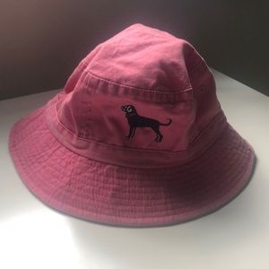 Kids The Black Dog Pink size M/L Bucket Hat.